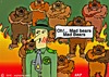 Cartoon: Mad Bears (small) by tonyp tagged arp fire forest bear ranger arptoons