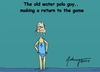Cartoon: old man (small) by tonyp tagged arp,arptoons,wacom,cartoons,dreams,water,polo
