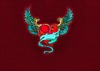 Cartoon: Red Heart with Wings (small) by tonyp tagged arp frogs arptoons green love heart wings red