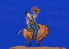 Cartoon: Stone Age Thrillers (small) by tonyp tagged arp,stone,edge,thriller,apron,cowboy,dino,dinosaur