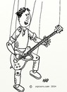 Cartoon: Strings (small) by tonyp tagged arp,arptoons,strings,puppet,guitar