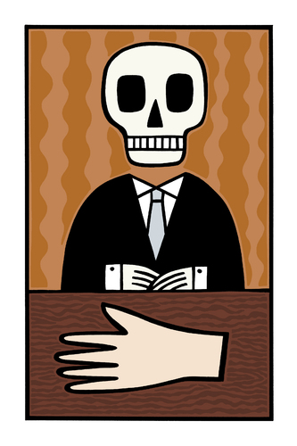 Cartoon: A big hand (medium) by baggelboy tagged skull,hand