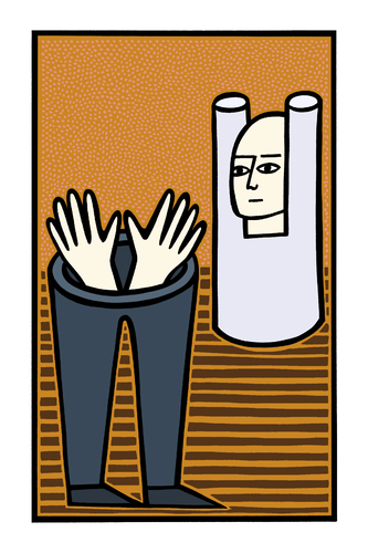 Cartoon: Hands up (medium) by baggelboy tagged hands