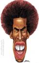 Cartoon: Ben Harper (small) by William Medeiros tagged caricature humour single rock music 