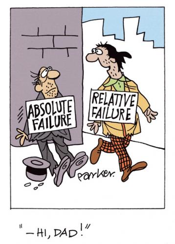 Cartoon: Father and son. (medium) by daveparker tagged beggars,father,son,failures,