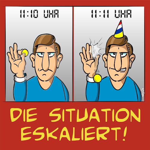 Cartoon: Der Karneval beginnt (medium) by eisi tagged fastnacht,fasching,karneval