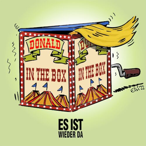 Cartoon: ES ist wieder da (medium) by eisi tagged donald,trump,kandidatur