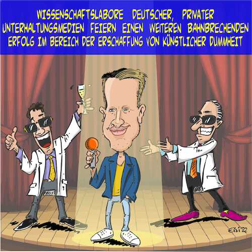 Cartoon: Künstliche Dummheit (medium) by eisi tagged privates,tv