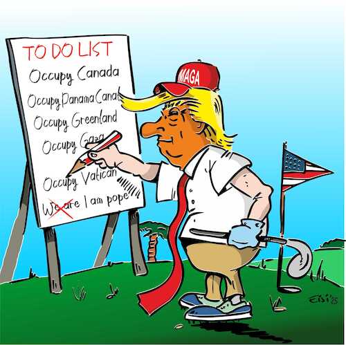 Cartoon: Make Vatican great again (medium) by eisi tagged donalt,trump,vatikan,papstwahl