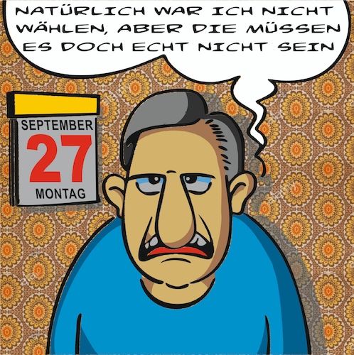 Cartoon: Nichtwähler (medium) by eisi tagged bundestagswahl,2021