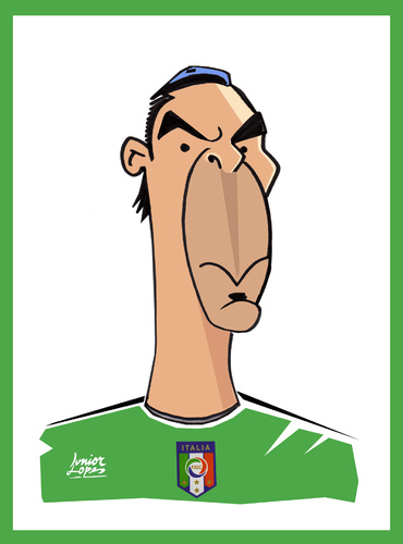 Cartoon: Buffon (medium) by juniorlopes tagged world,cup,2010,fußball,fussball,wm,karikatur,karikaturen,buffon,italien