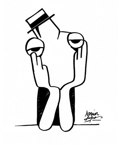 Cartoon: Buster Keaton (medium) by juniorlopes tagged buster,keaton,buster,keaton