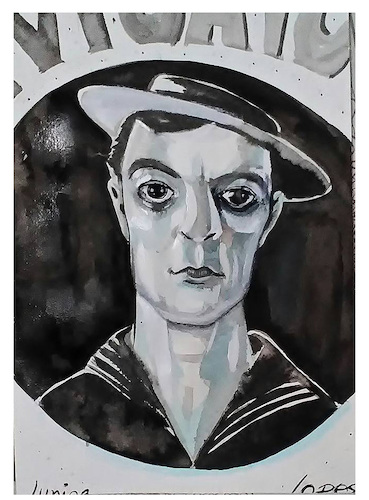 Cartoon: Buster Keaton (medium) by juniorlopes tagged buster,keaton