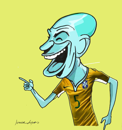 Cartoon: Fernandinho (medium) by juniorlopes tagged brazil,fernandinho,brazil,fernandinho