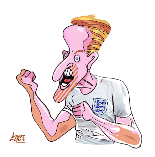 Cartoon: Harry Kane (medium) by juniorlopes tagged harry,kane,harry,kane