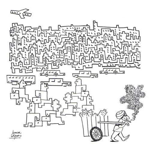 Cartoon: Sao Paulo (medium) by juniorlopes tagged collage,illustration,portrait,cartoon