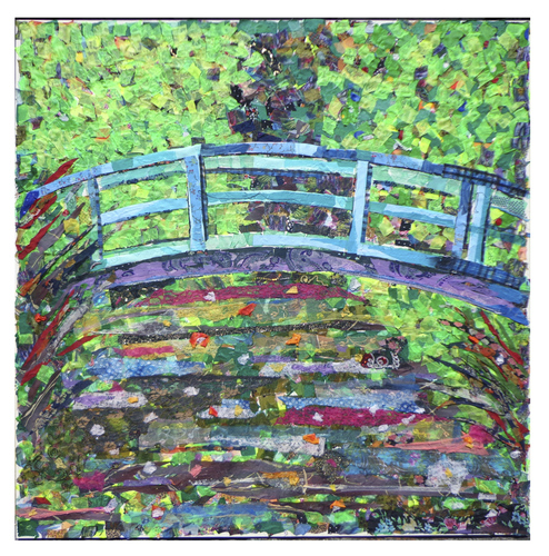 Cartoon: The Japanese Bridge (medium) by juniorlopes tagged the,japanese,bridge,monet