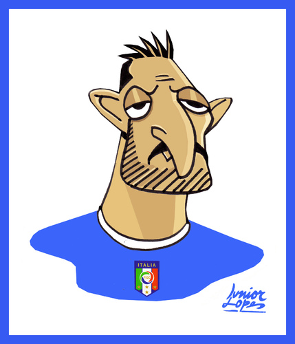 Cartoon: Zambrotta (medium) by juniorlopes tagged football,fußball,fussball,wm,sport,zambrotta,italien