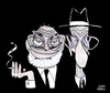 Cartoon: Allen Ginsberg and Burroughs (small) by juniorlopes tagged allen,ginsberg,and,burroughs