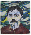 Cartoon: Marcel Proust (small) by juniorlopes tagged literature,marcel,proust