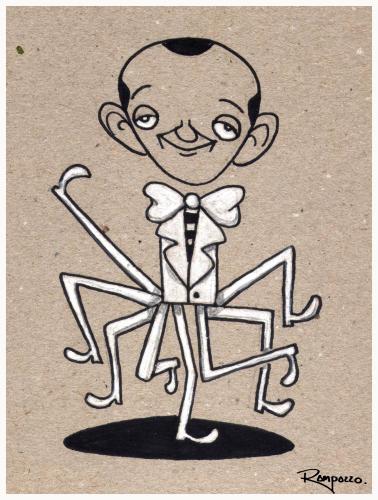 Cartoon: Fred Astaire (medium) by Marcelo Rampazzo tagged fred,astaire