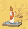 Cartoon: Jesus training (small) by Marcelo Rampazzo tagged jesus,gym,training,rum,water