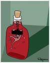 Cartoon: Living in a bottle (small) by Marcelo Rampazzo tagged living in bottle