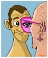 Cartoon: Pink (small) by Marcelo Rampazzo tagged pink,gay,eyes