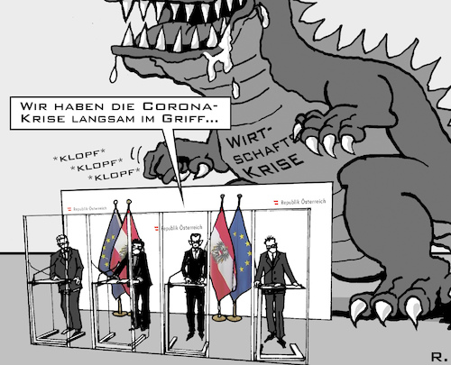 Cartoon: Wirtschafts-Krise (medium) by RachelGold tagged covid19,krise,wirtschaftskrise,pandemie,shutdown,pleite