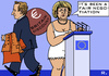 Cartoon: Britain Discount (small) by RachelGold tagged britain,eu,budget,council,cameron,merkel