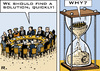 Cartoon: Euro Crisis Summit (small) by RachelGold tagged european union summit 2011 eurocrisis hourglass brussels