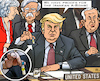 Cartoon: Iran-War? Proofs again (small) by RachelGold tagged iran,war,israel,usa,uk,proofs,bomb,nuke,deal,preparations,propaganda,warmongers,trump,netanyahu,may,bolton,powell,un,security,council