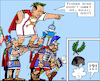 Cartoon: Italian Ex-Caesar (small) by RachelGold tagged italy,election,berlusconi,salvani,lega,forza,fratelli,noi,con,italia,breaking,alliance,caesar,asterix,romans,centurion
