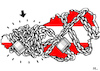 Cartoon: Ungleicher Lockdown (small) by RachelGold tagged österreich,tirol,pandemie,quarantäne,lockdown,reisewarnung,corona,covid19