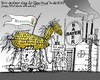 Cartoon: Trojaner (small) by MarkusSzy tagged gentechnik,genfood,monsanto,bayer,usa,deutschland,eu,ttip