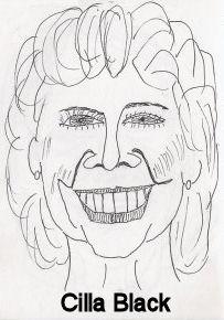 Cartoon: Caricature - Cilla Black (medium) by chriswannell tagged cartoon,caricature,cilla,black