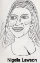 Cartoon: Caricature - Nigella Lawson (small) by chriswannell tagged cartoon,caricature,nigella,lawson