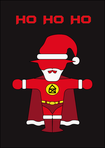 Cartoon: Nikolaus (medium) by Thomas Bühler tagged weihnachtsmann,nikolaus,ampelmännchen