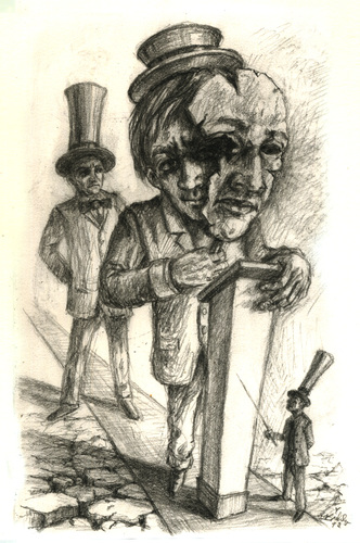 Cartoon: Versprecher (medium) by Thomas Bühler tagged worte,gewalt,redner,versprechen