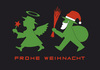 Cartoon: Frohe Weihnacht 2 (small) by Thomas Bühler tagged ampelmännchen weihnachten weihnachtsmann engel