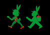 Cartoon: Osterhase und Bunny (small) by Thomas Bühler tagged ampelmännchen ostern osterhase bunny