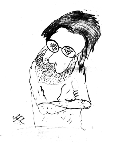 Cartoon: David BaldingerI by Elaf Nayer (medium) by Nayer tagged david,baldingeri,elaf,nayer