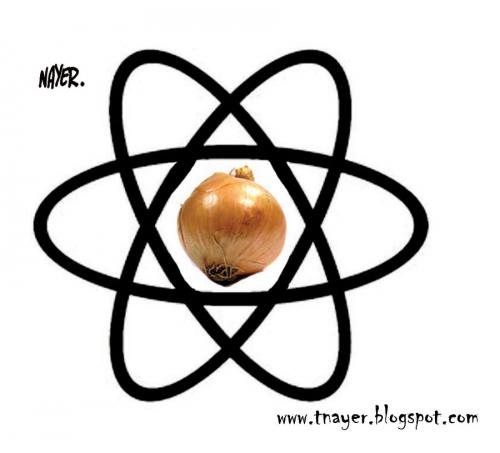 Cartoon: Nuclear Weapon (medium) by Nayer tagged nuclear,weapon,north,korea,africa,hunger,onion