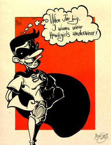 Cartoon: Robins Secret Wish (medium) by Dirk ESchulz tagged asd,