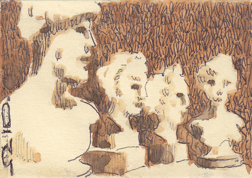 Cartoon: heads (medium) by zed tagged heads,art,sculpture,drawing