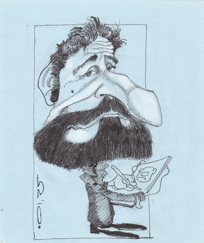 Cartoon: Jean - Marc (medium) by zed tagged jean,marc,borot,france,artist,caricaturist,portrait,caricature
