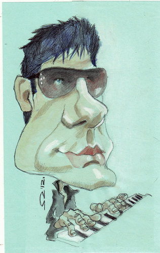 Cartoon: maksim mrvica (medium) by zed tagged classical,pianist,caricature,portrait,piano,musician,croatia,mrvica,maksim