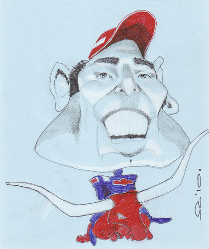 Cartoon: Mark Webber (medium) by zed tagged mark,webber,australia,sport,f1,red,bull,portrait,caricature