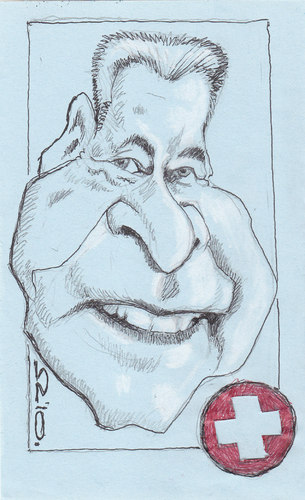 Cartoon: Ottmar  Hitzfeld (medium) by zed tagged ottmar,hitzfeld,germany,sport,football,switzerland,world,cup,portrait,caricature,south,africa