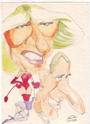 Cartoon: Prince Charles and Camilla (medium) by zed tagged prince,charles,camilla,bowles,parker,royal,windsor,castle,london,united,kingdom,portrait,caricature,famous,people